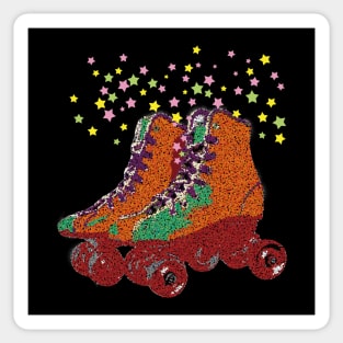 1980s Retro - Rollerskate Sticker